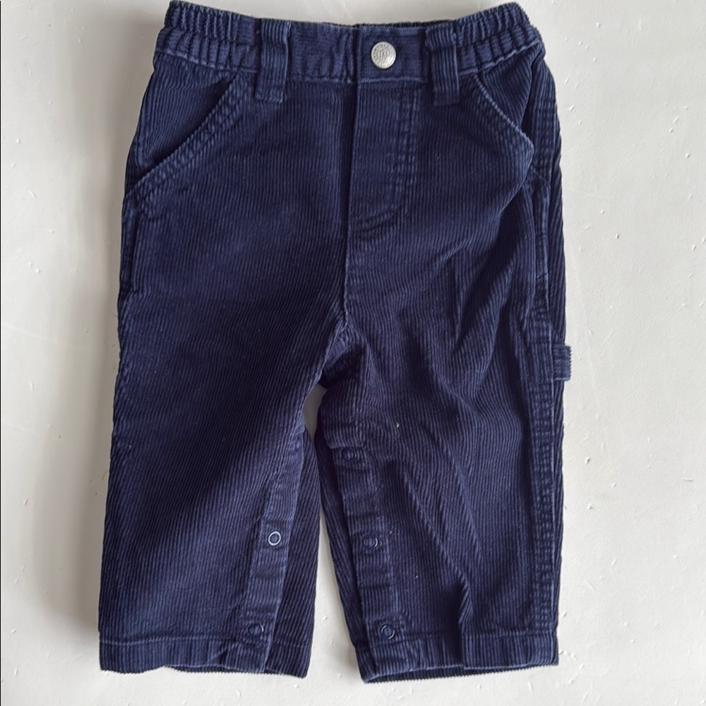 T.K.S Vintage Navy Blue Kids Corduroy Carpenter Pants Boys 2T